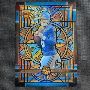 Oversized Jumbo Jaxson Dart Stained Glass Mosaic RC Rookie Card NY Giants
